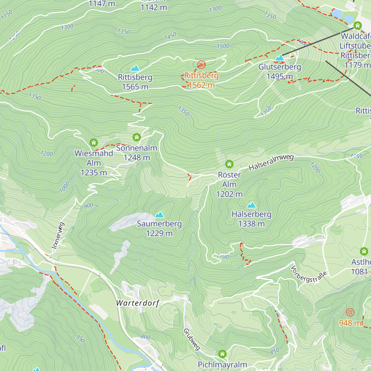 Halseralm map