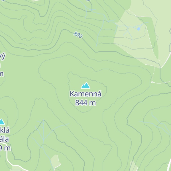 Map of Kamenná