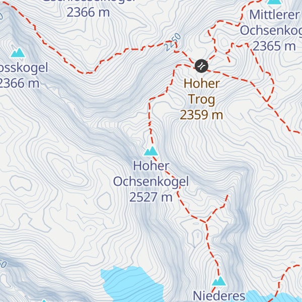 Map of Hoher Ochsenkogel