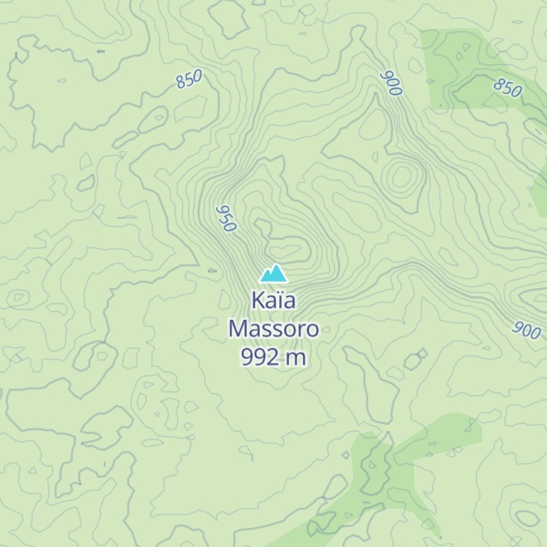 Map of Kaïa Massoro