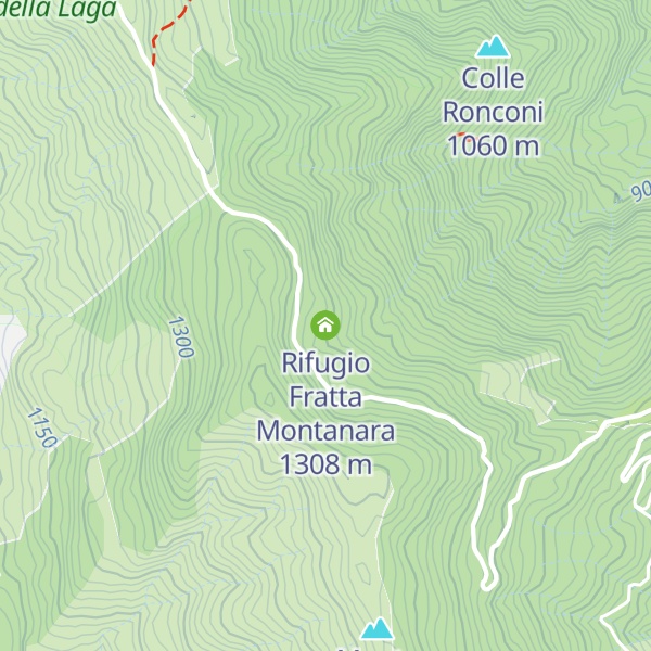 Map of Rifugio Fratta Montanara