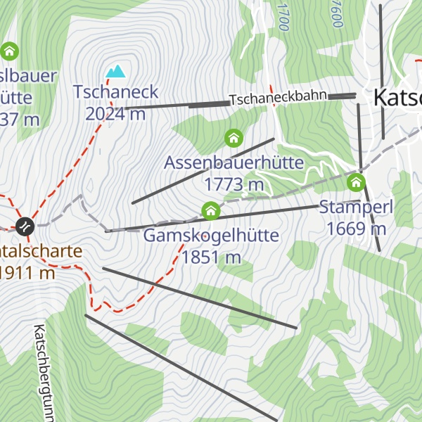Map of Gamskogelhütte