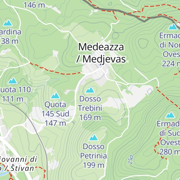 Map of Dosso Trebini
