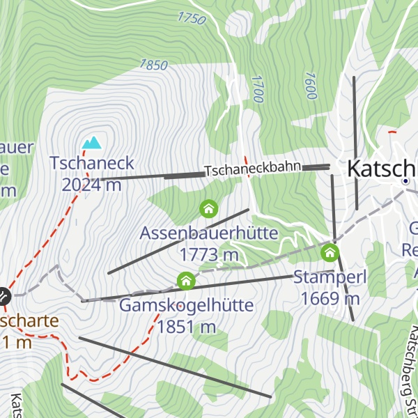 Map of Assenbauerhütte