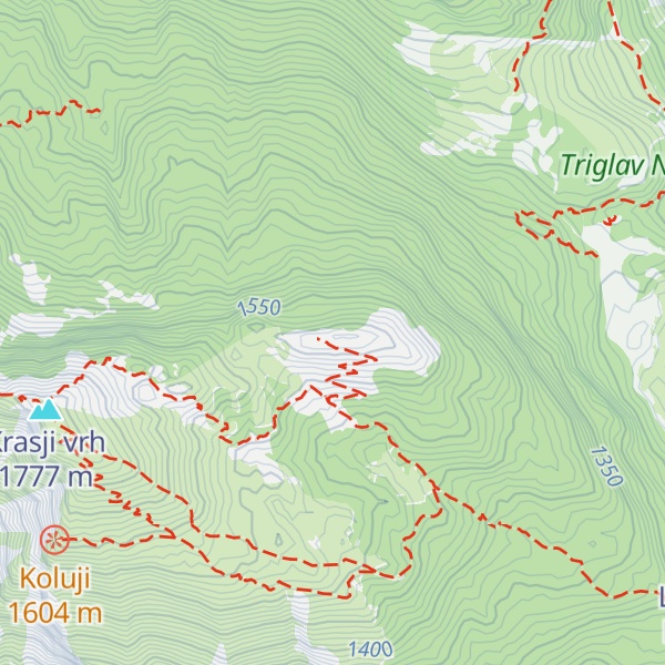 Map of Debeljak