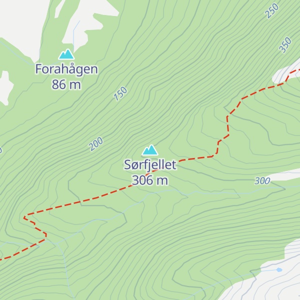 Map of Sørfjellet