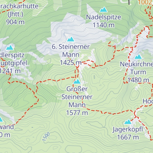 Map of Hochleckenhaus