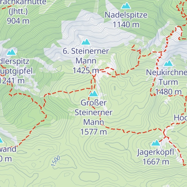 Map of Großer Steinerner Mann