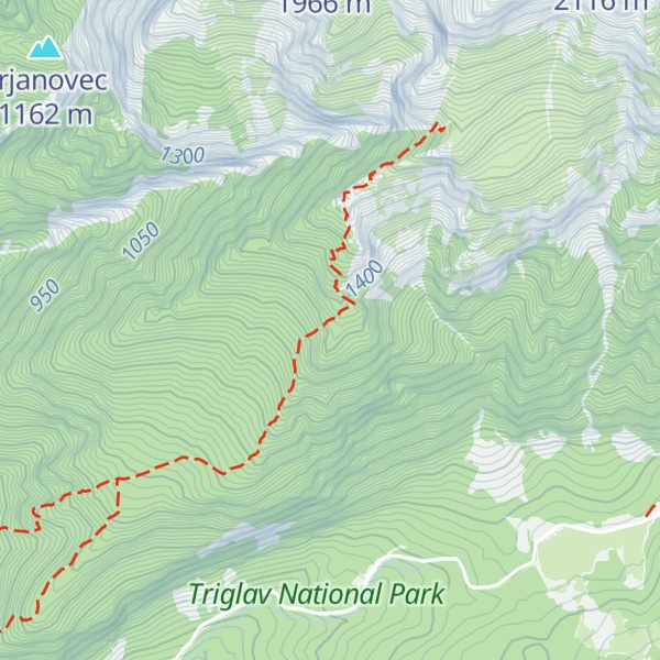 Map of Lovski bivak Okroglo