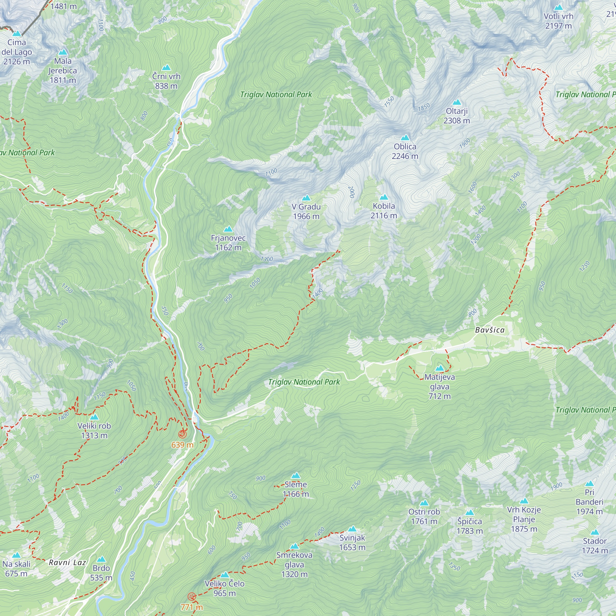 Lovski bivak Okroglo map