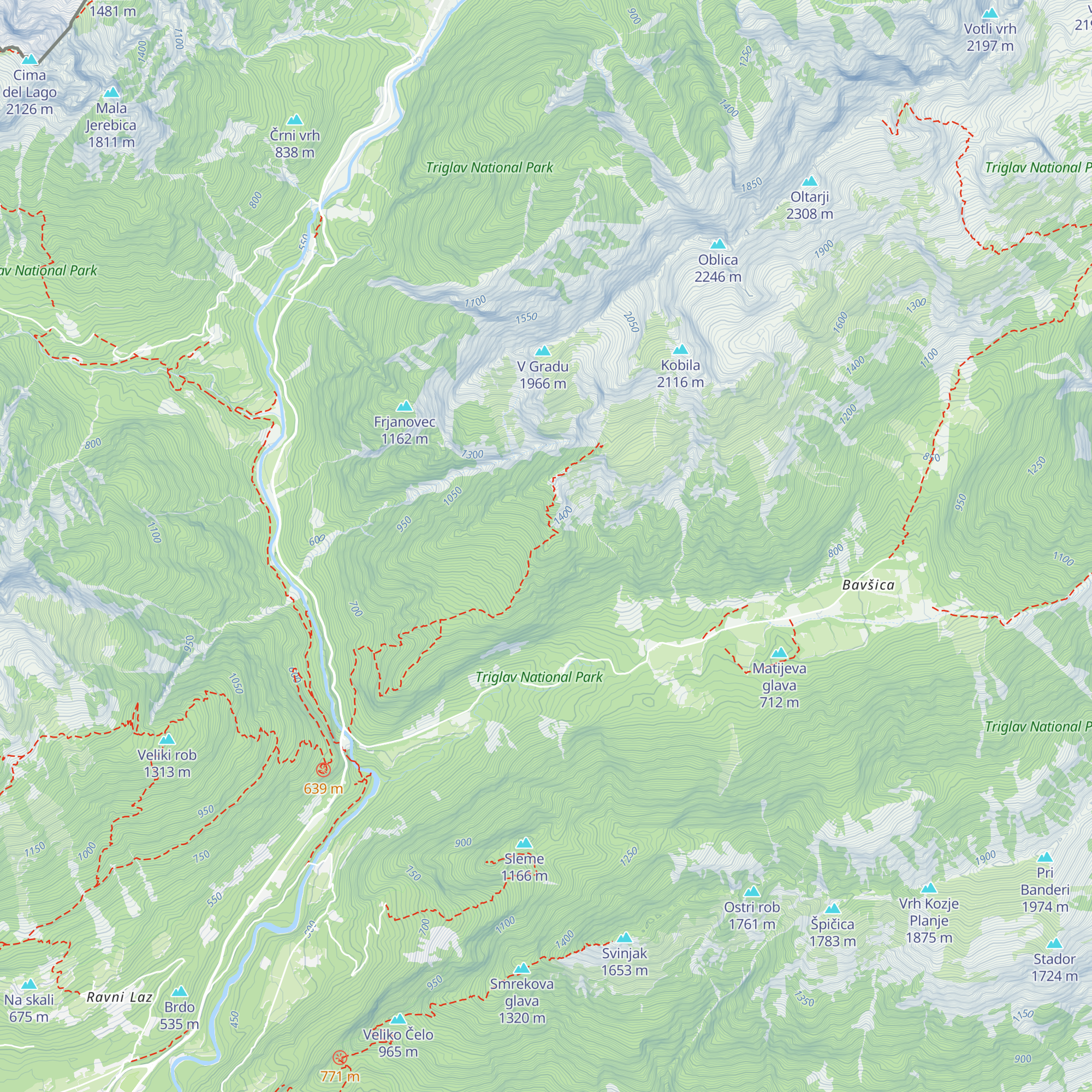 Lovski bivak Okroglo map