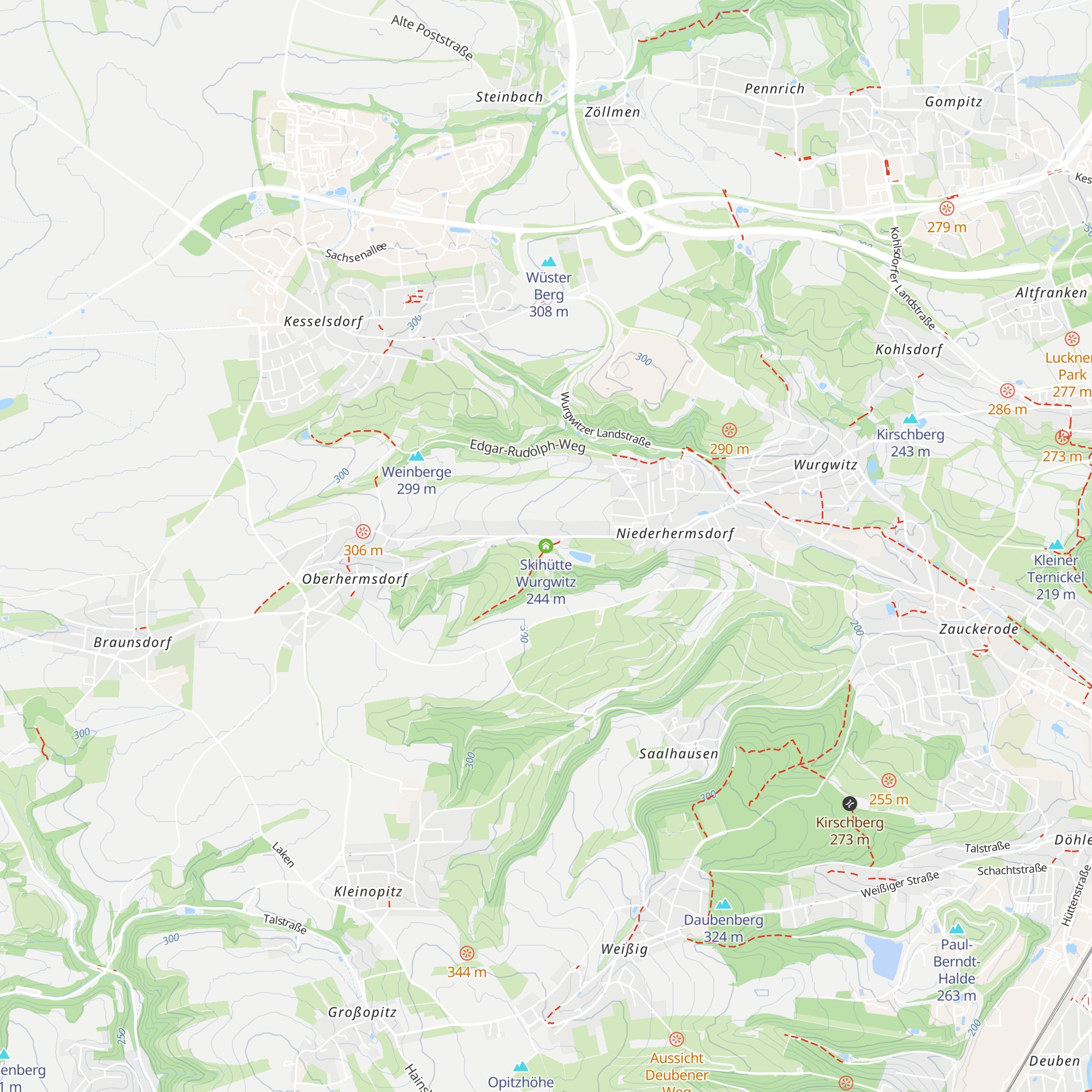 Skihütte Wurgwitz map