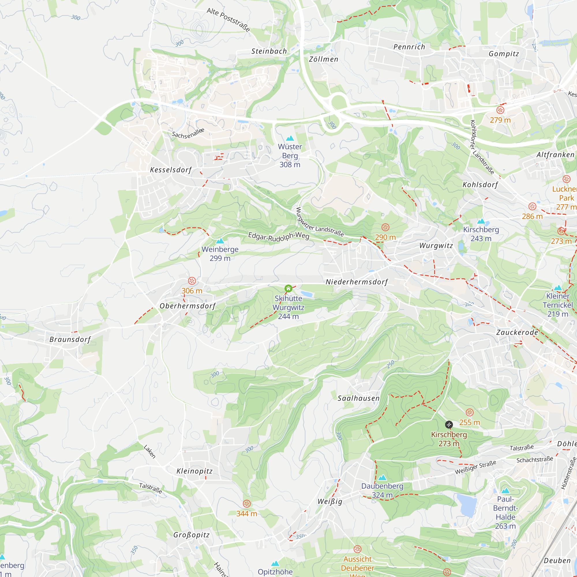 Skihütte Wurgwitz map