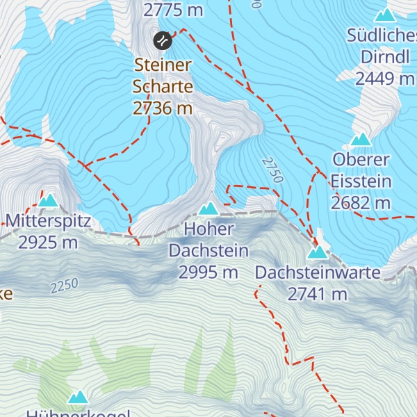 Map of Hoher Dachstein