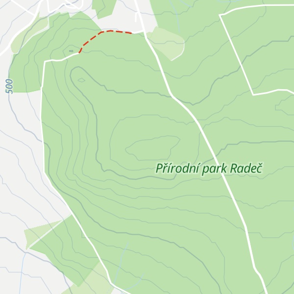 Map of U Rožnova lomu