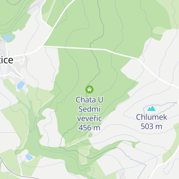 Map of Chata U Sedmi veveřic