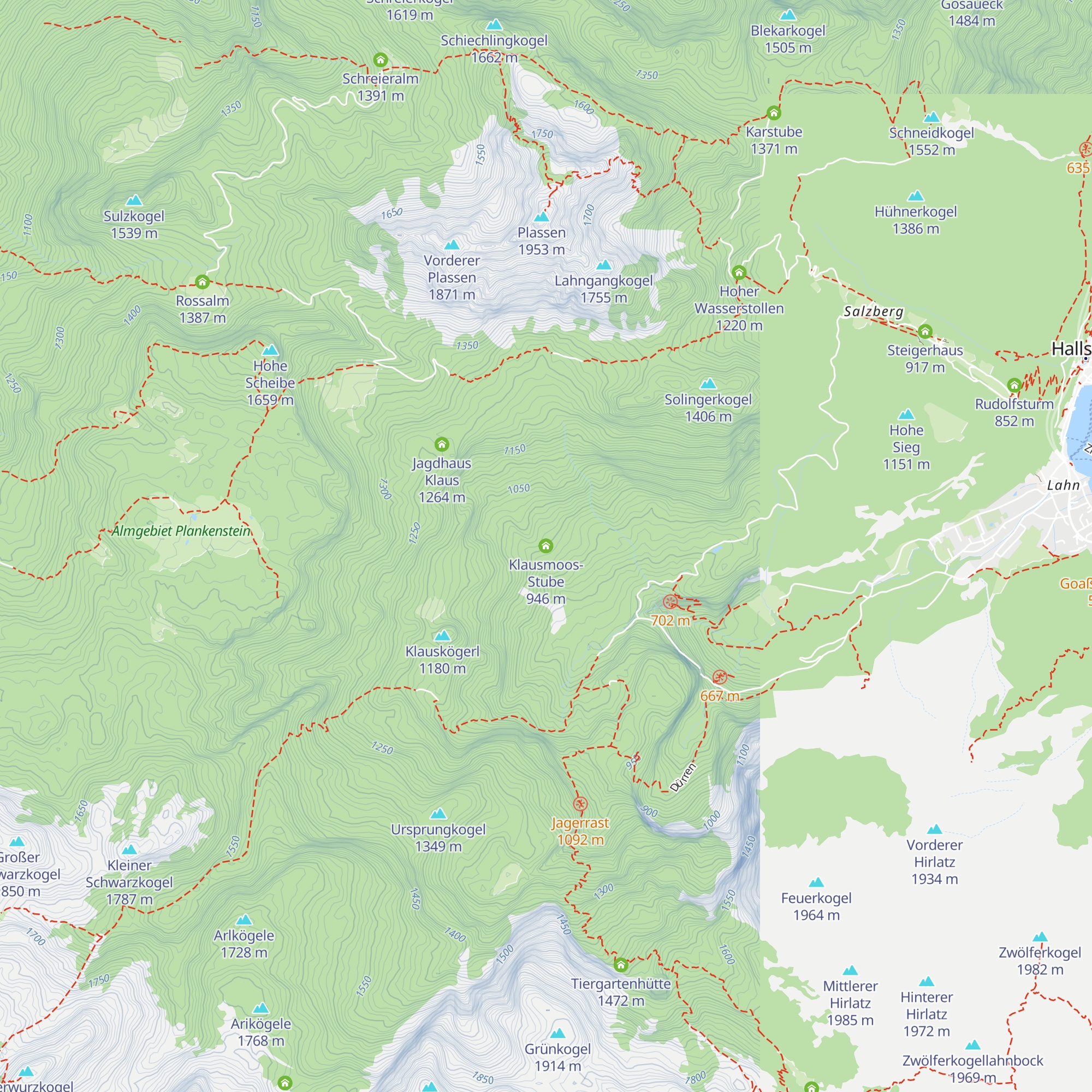 Klausmoos-Stube map