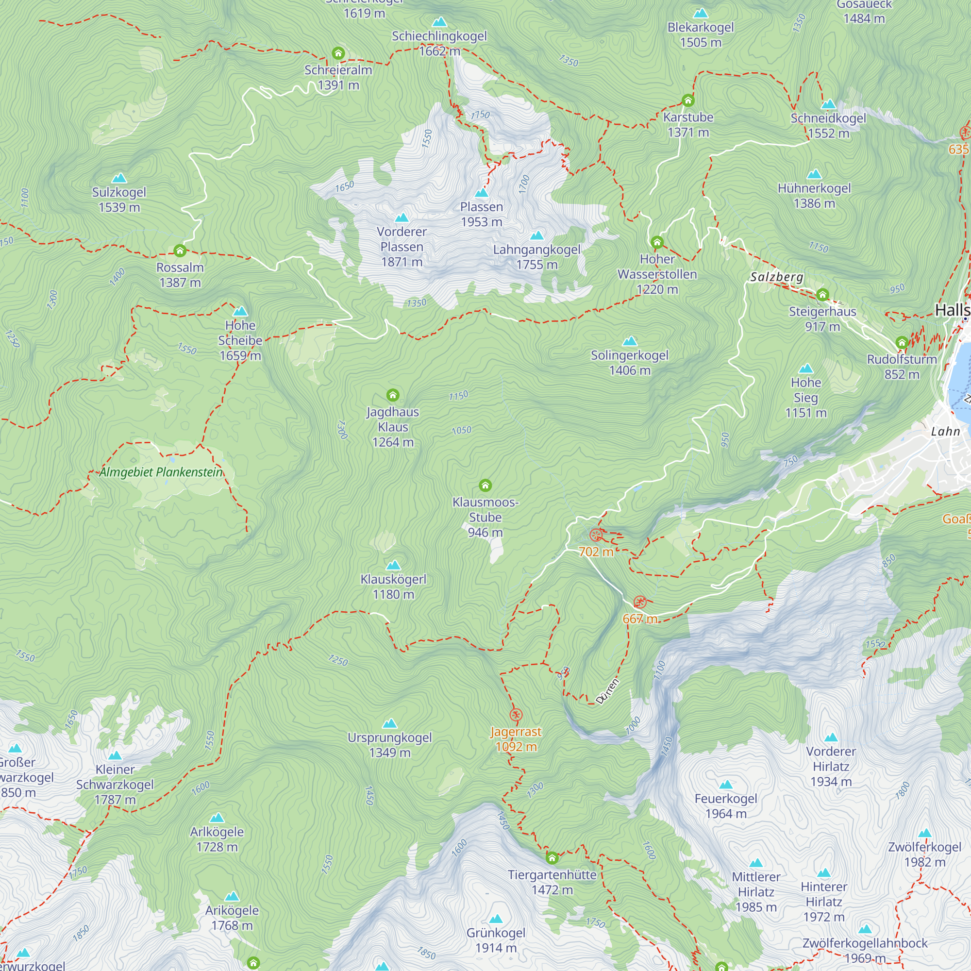 Klausmoos-Stube map