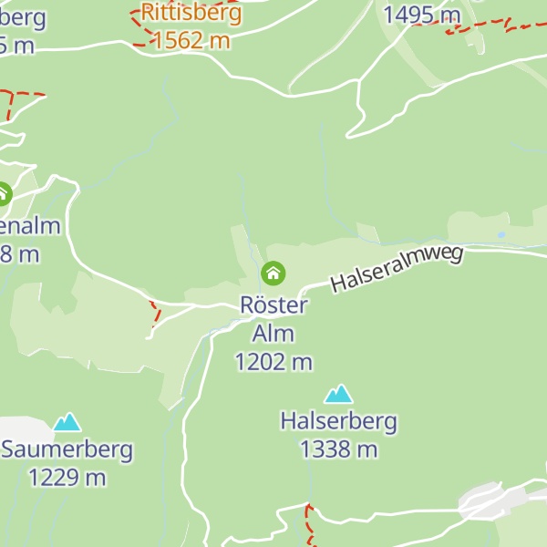 Map of Röster Alm