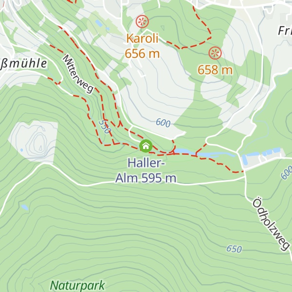 Map of Haller-Alm