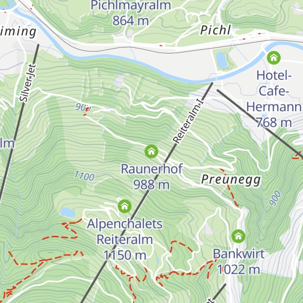 Map of Raunerhof