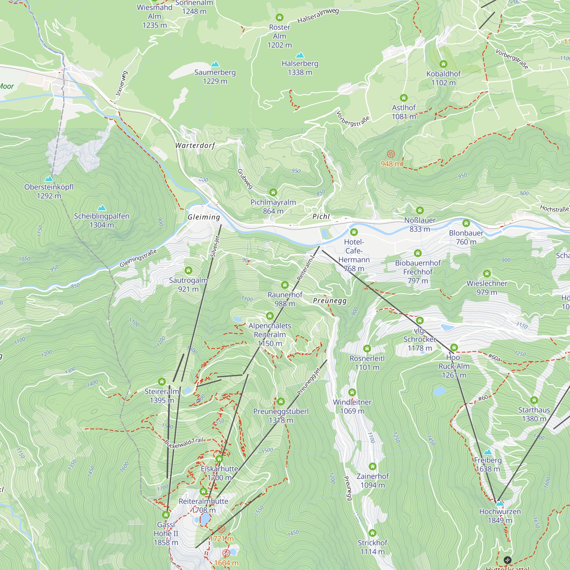 Raunerhof map
