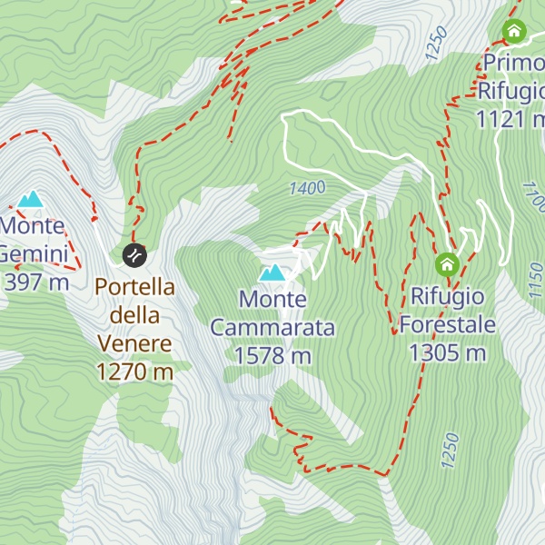 Map of Monte Cammarata