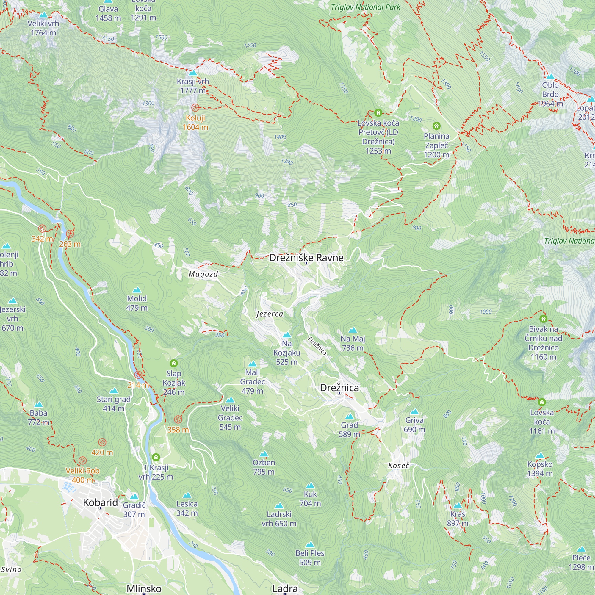 Apartma Bric map