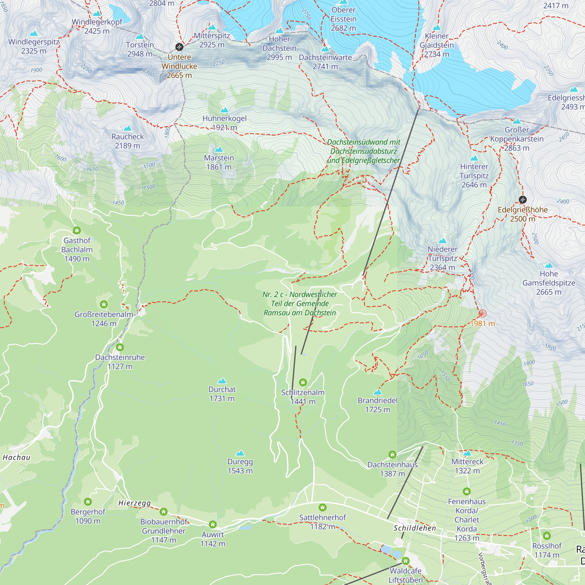 Jagahofalm map