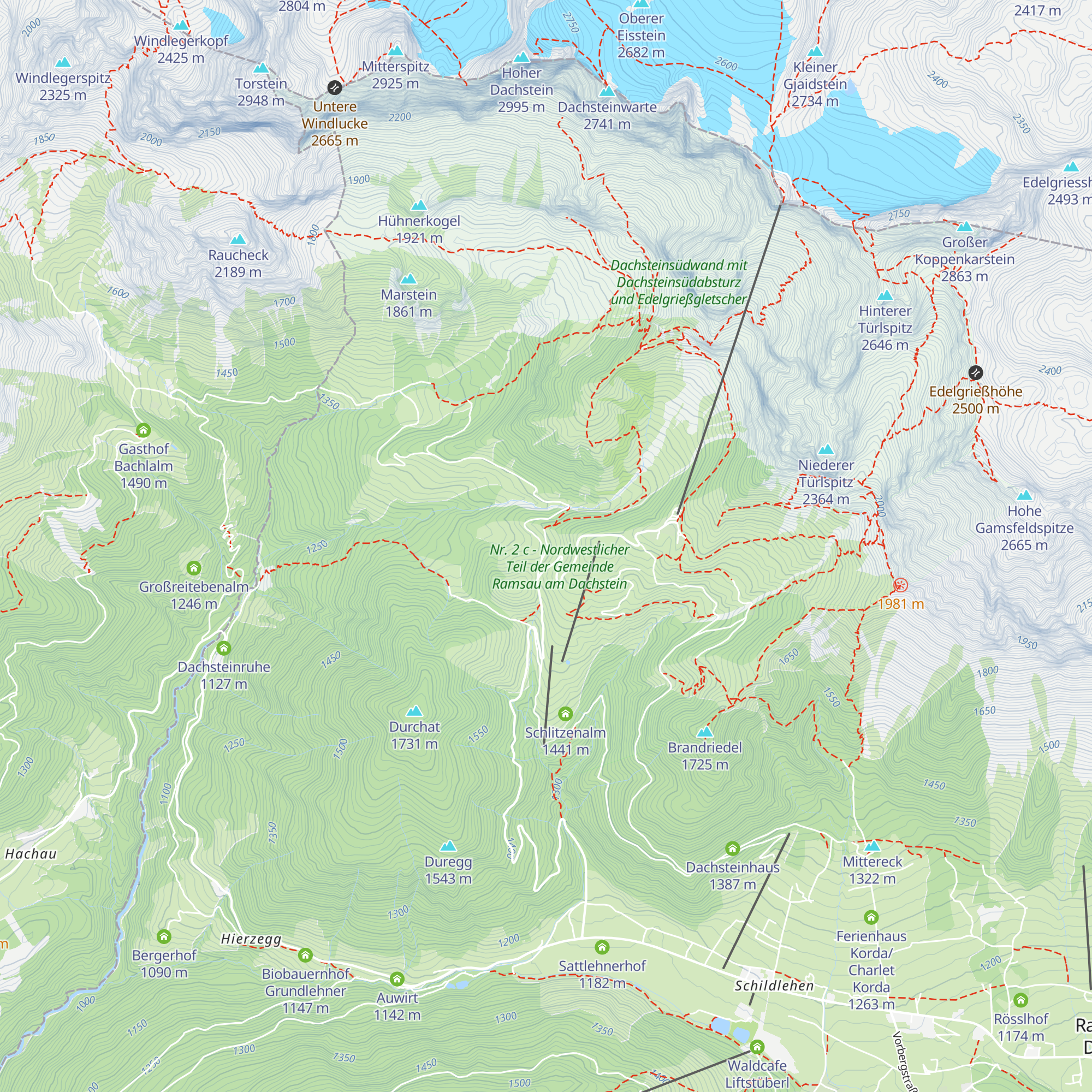 Jagahofalm map