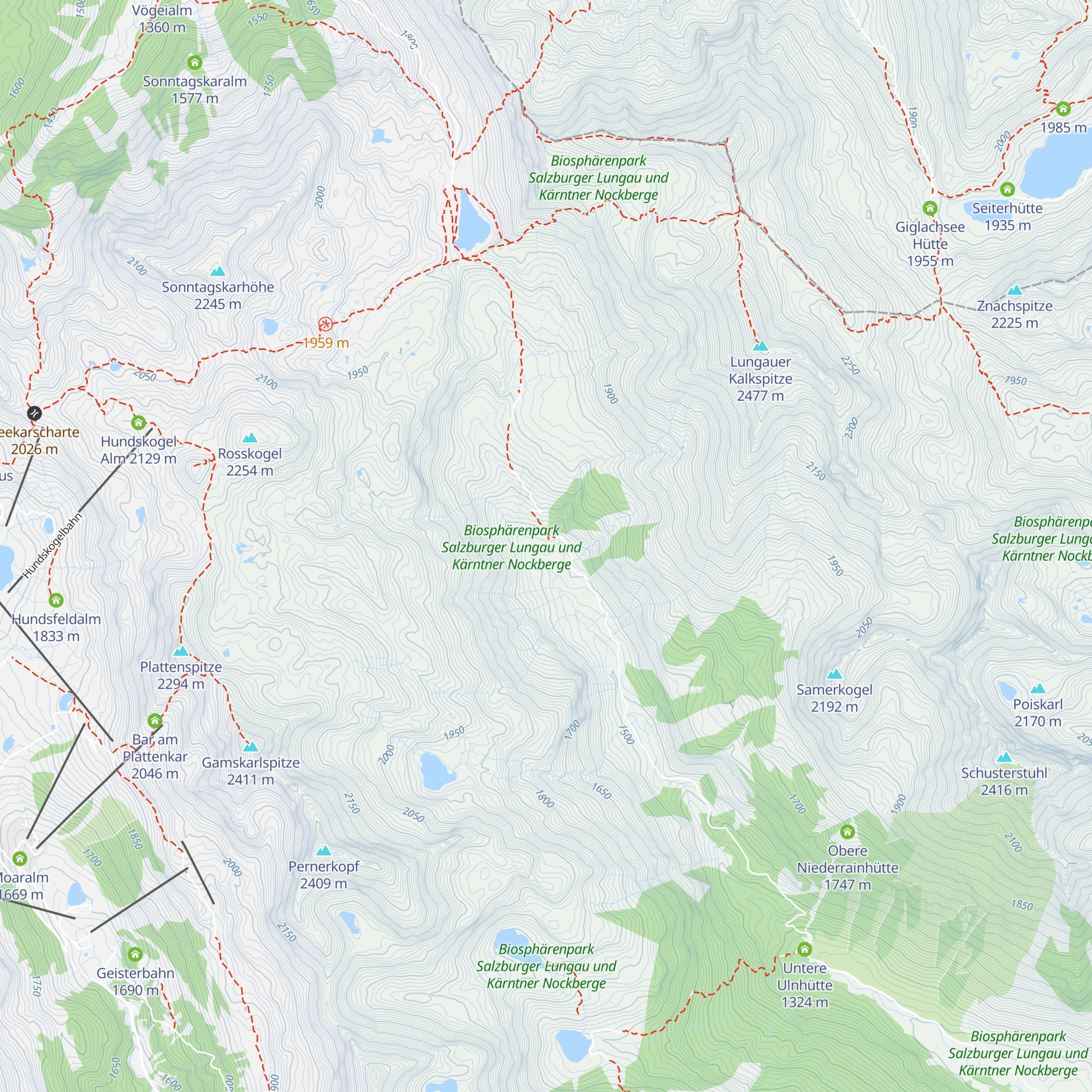 Santneralm map