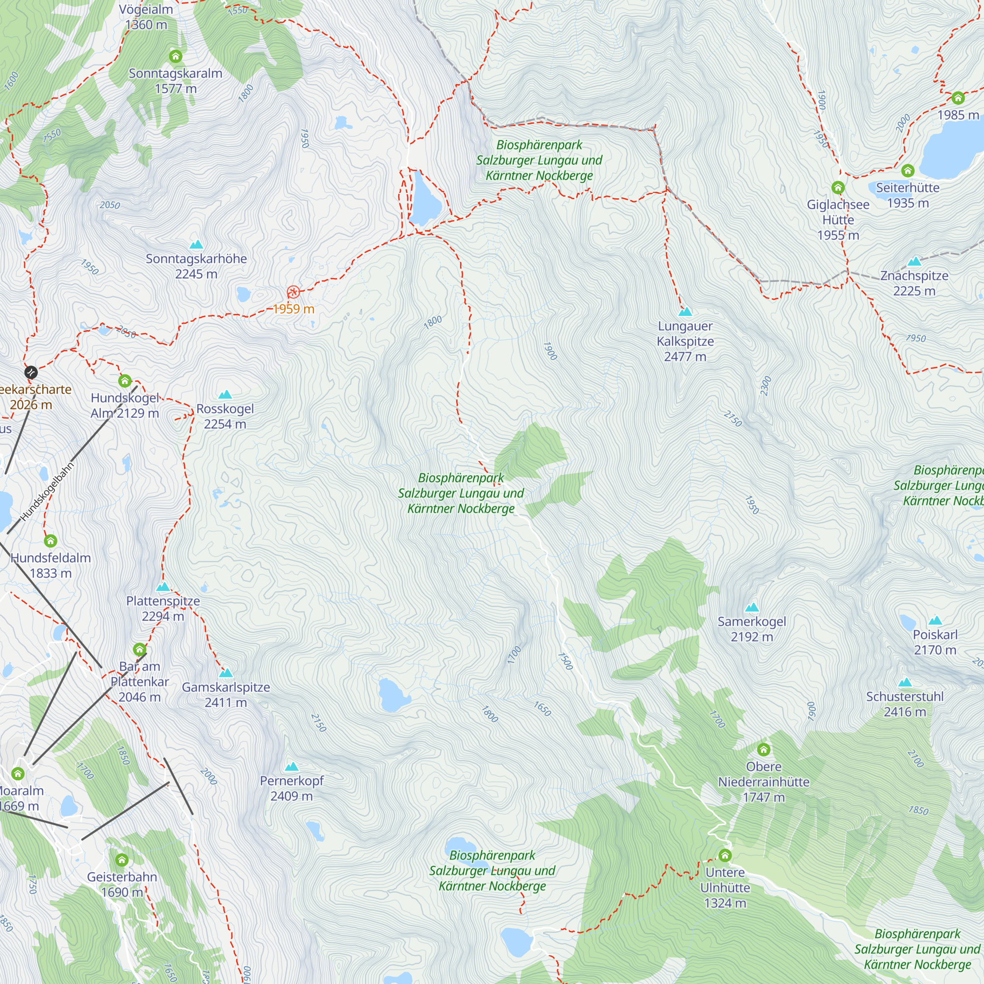 Santneralm map
