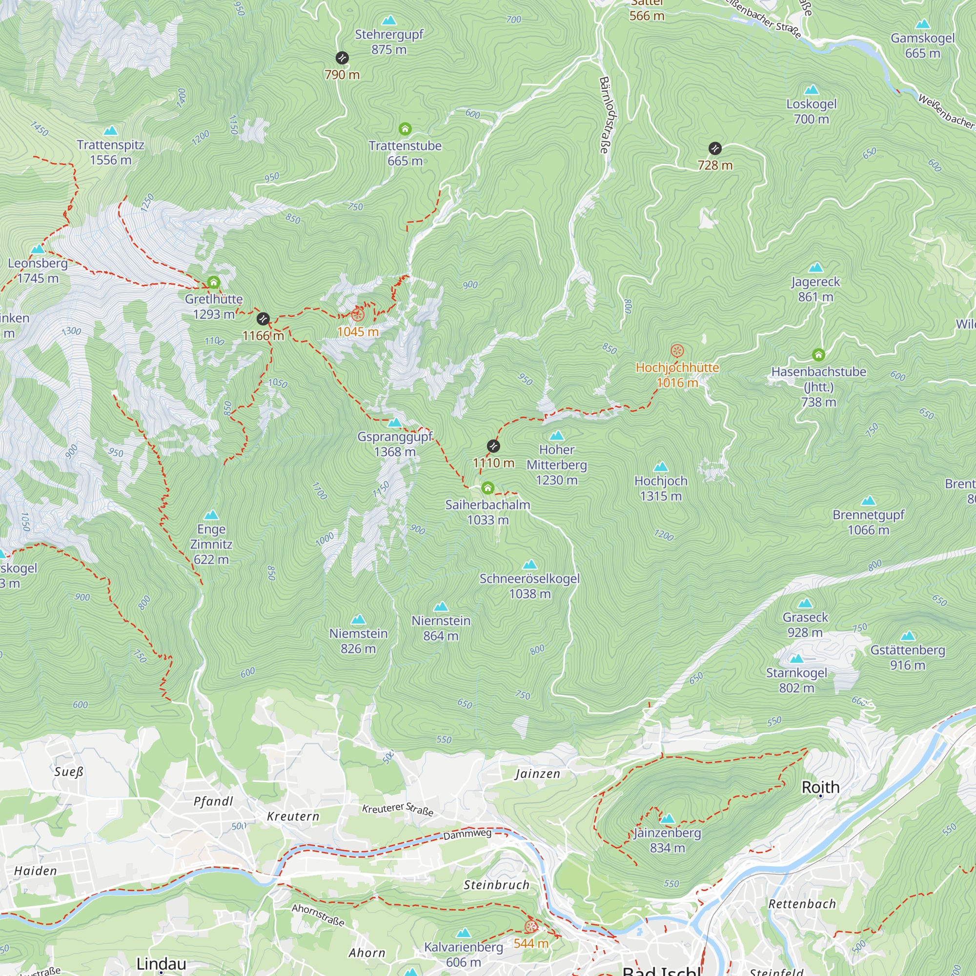 Saiherbachalm map