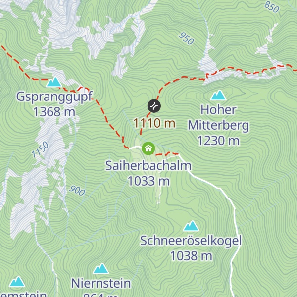 Map of Saiherbachalm