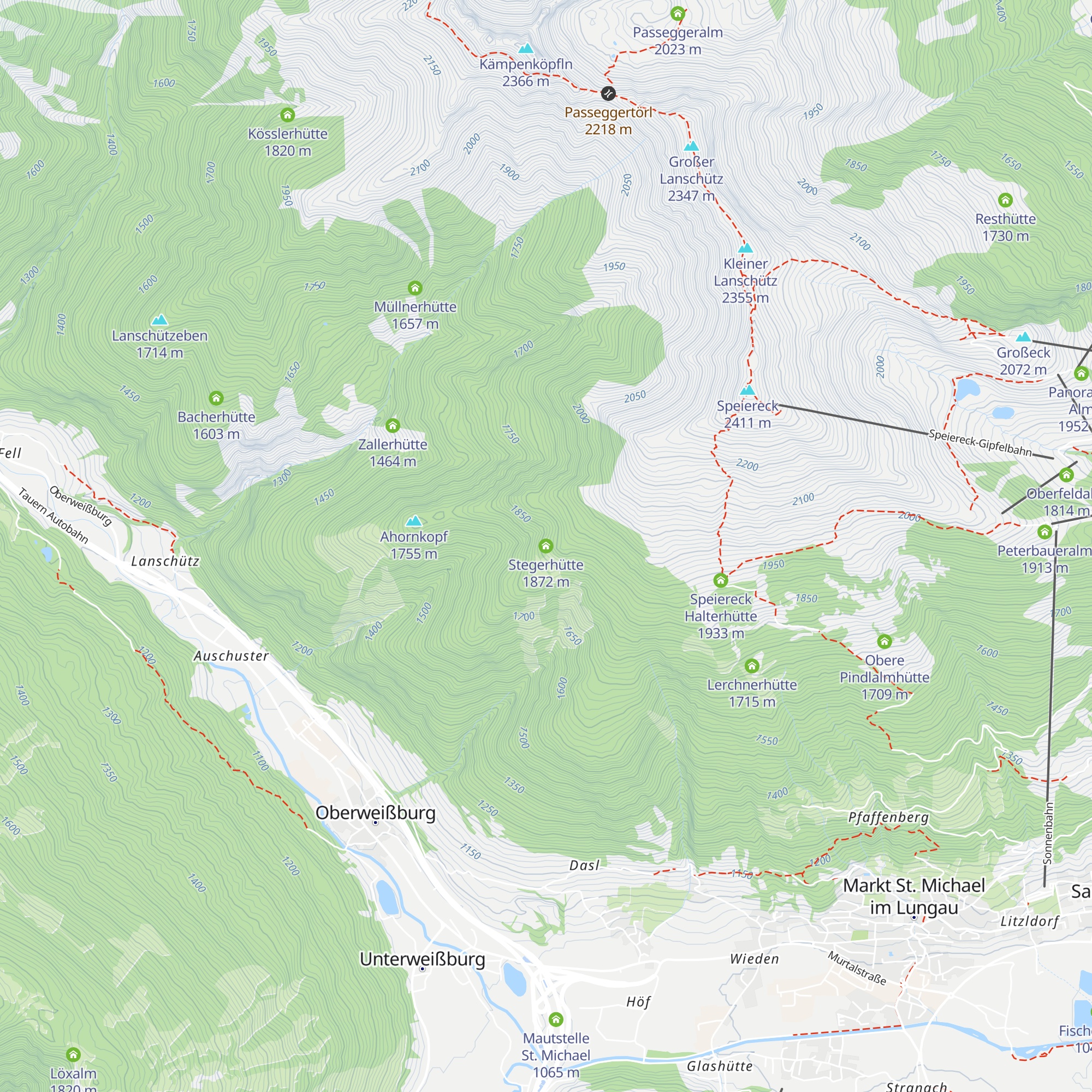 Stegerhütte map