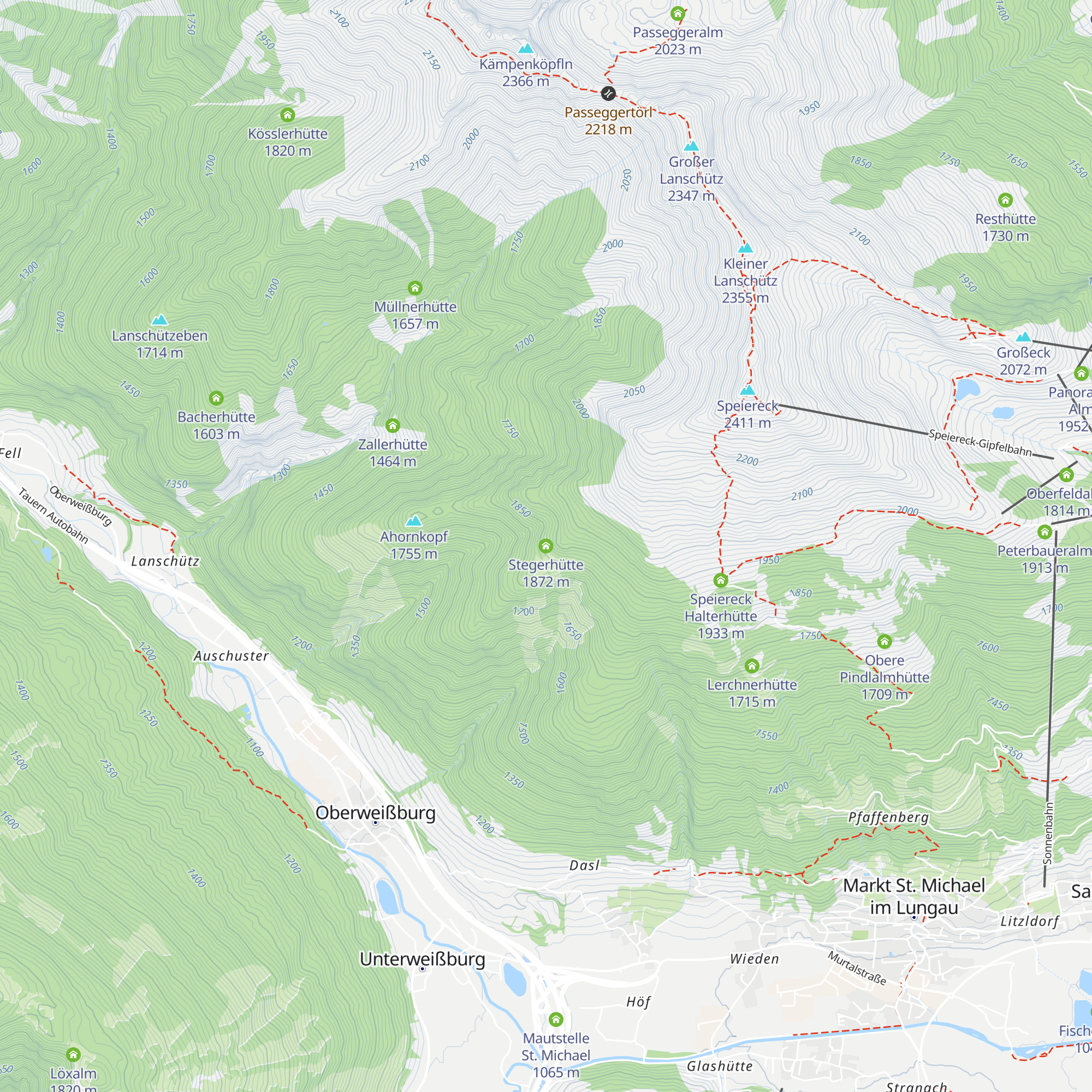 Stegerhütte map