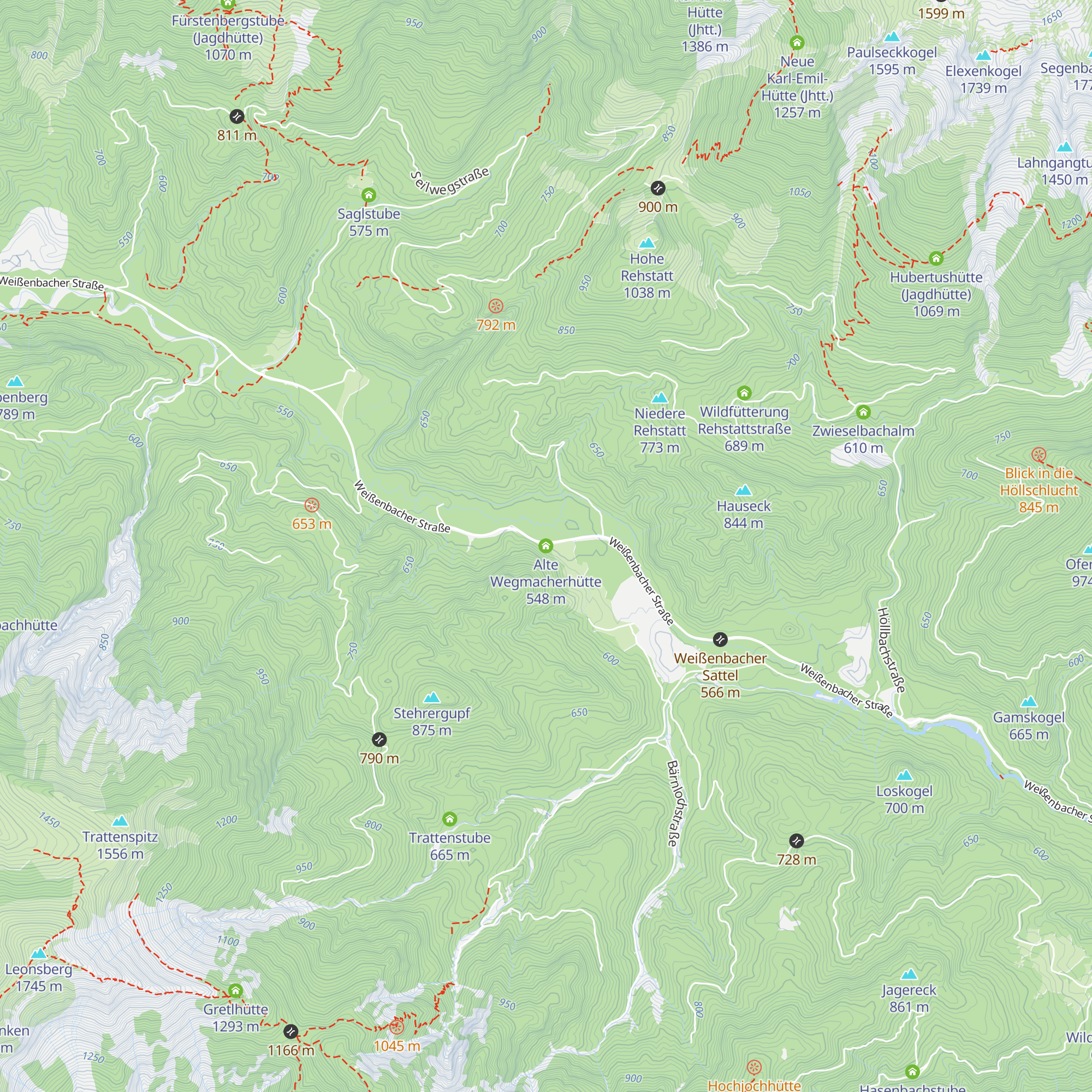 Alte Wegmacherhütte map