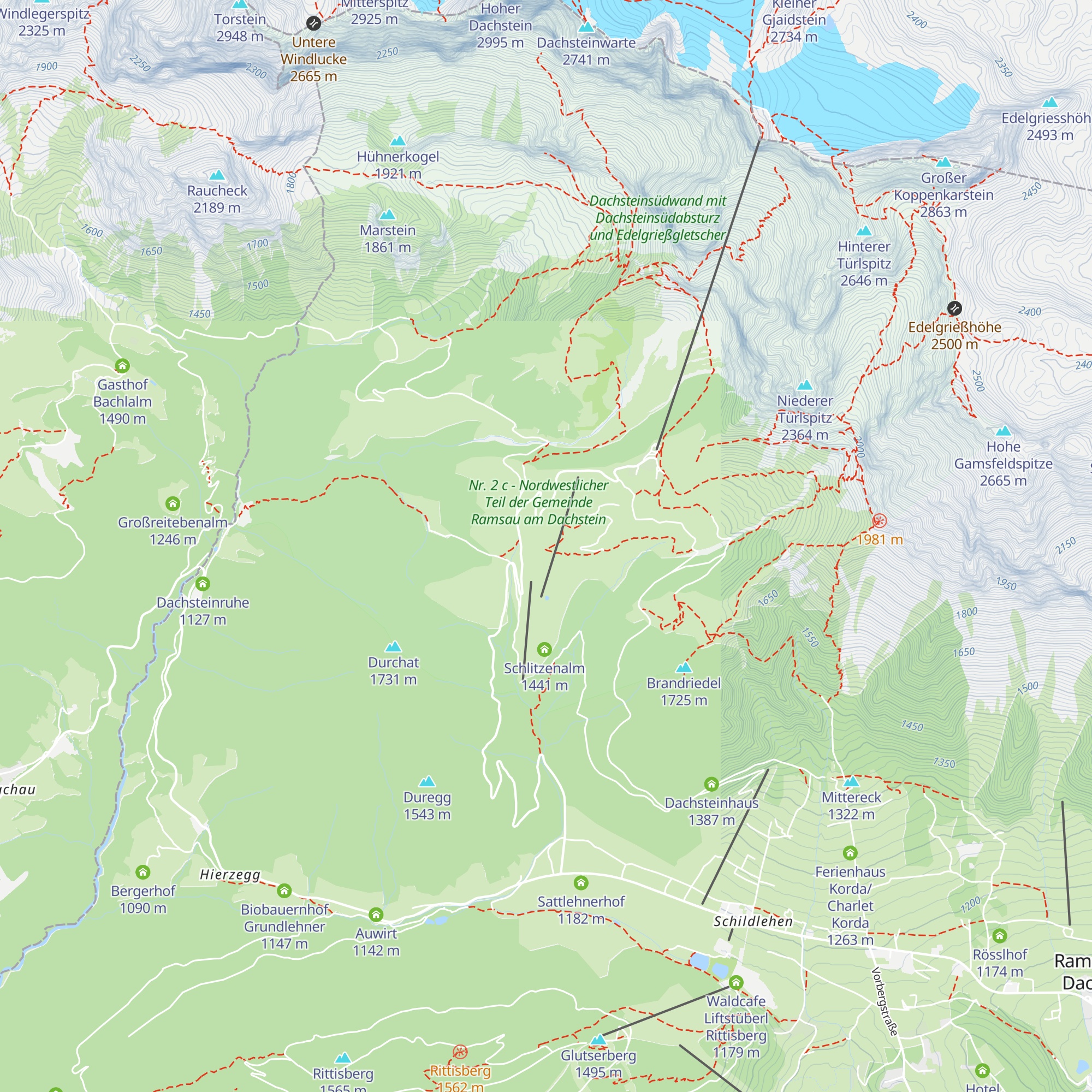 Walcheralm map