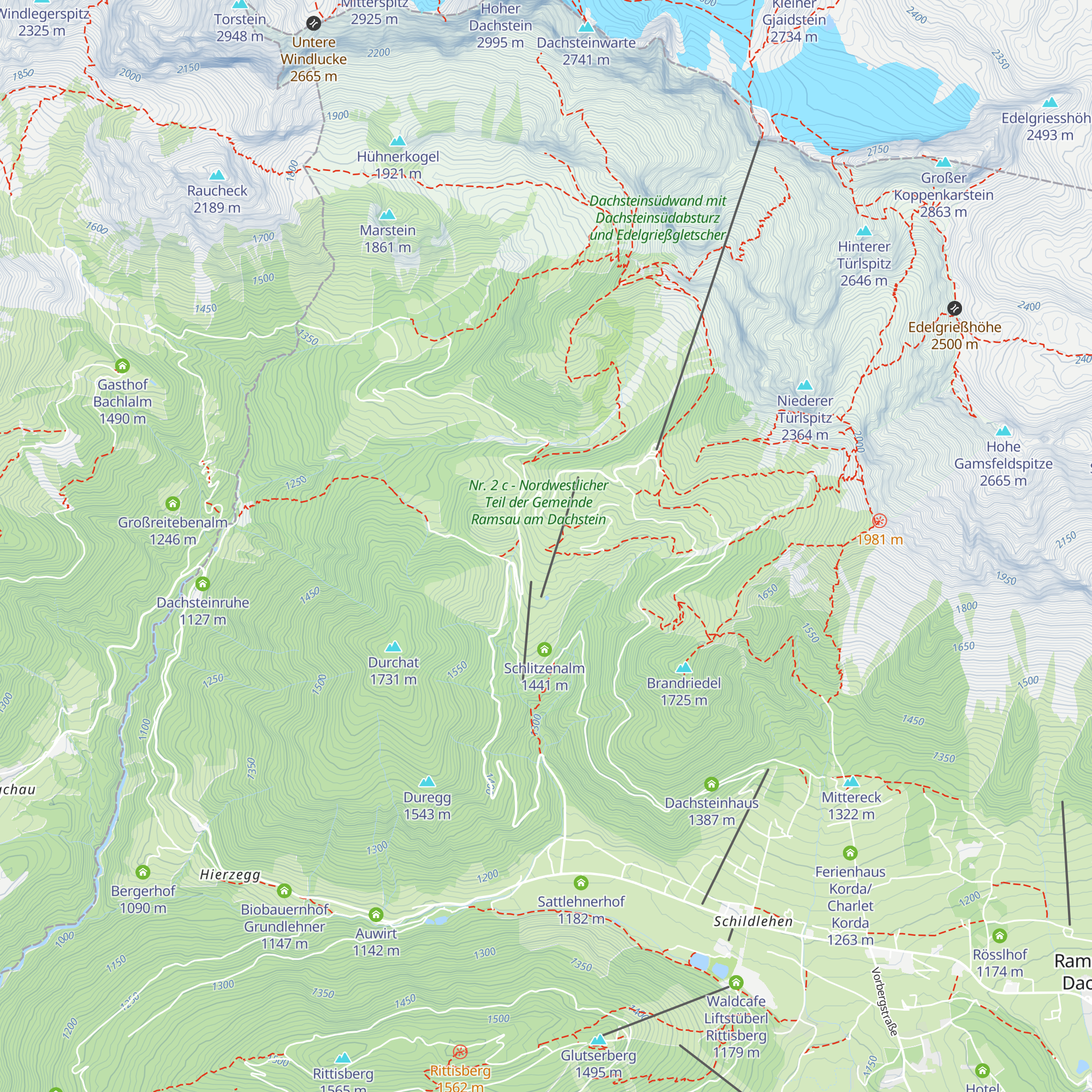 Walcheralm map