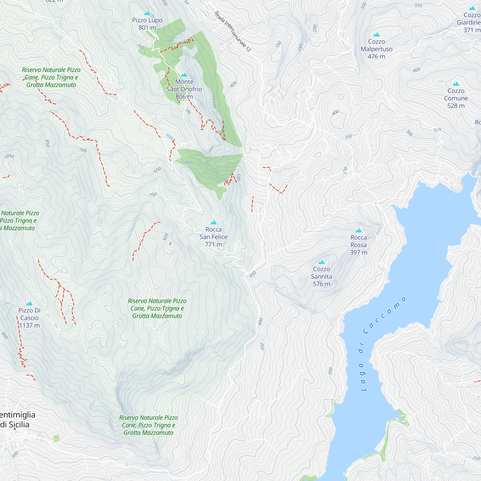 Eremo San Felice map