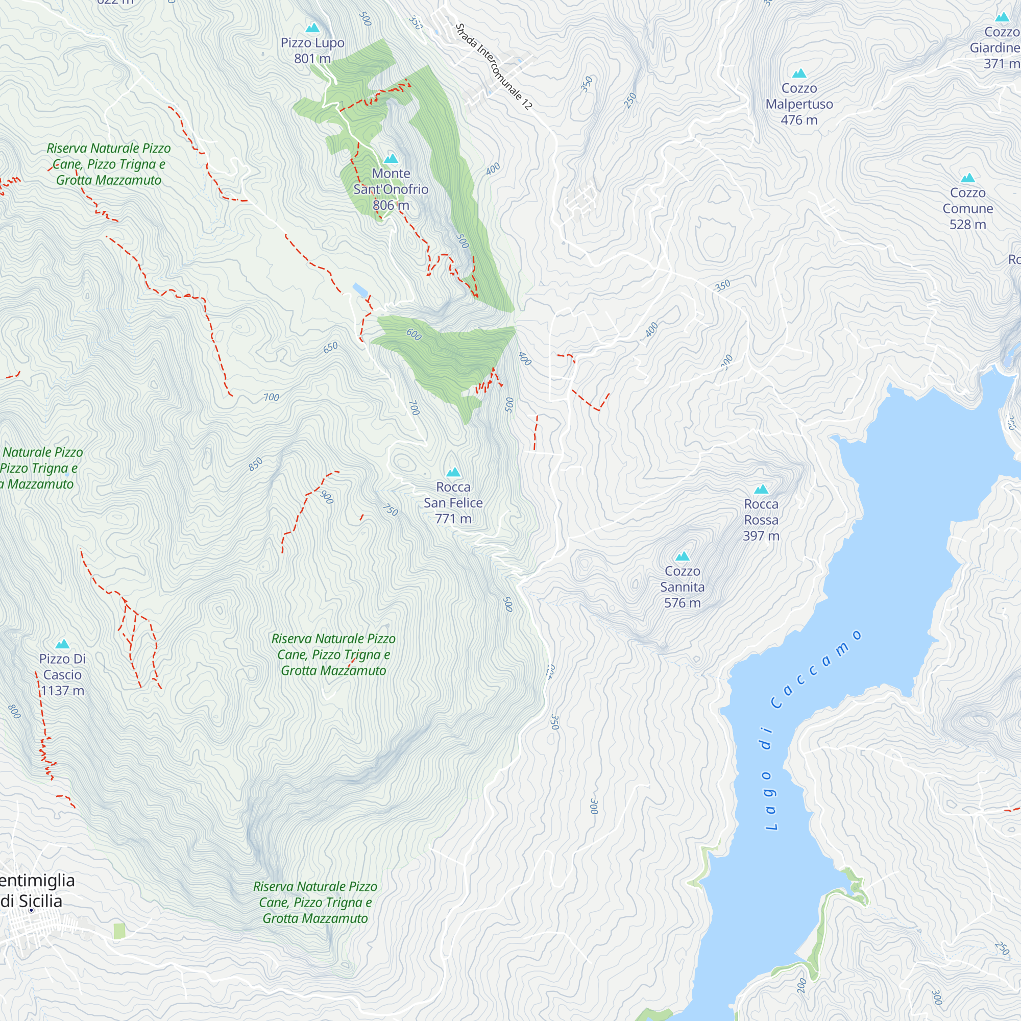 Eremo San Felice map