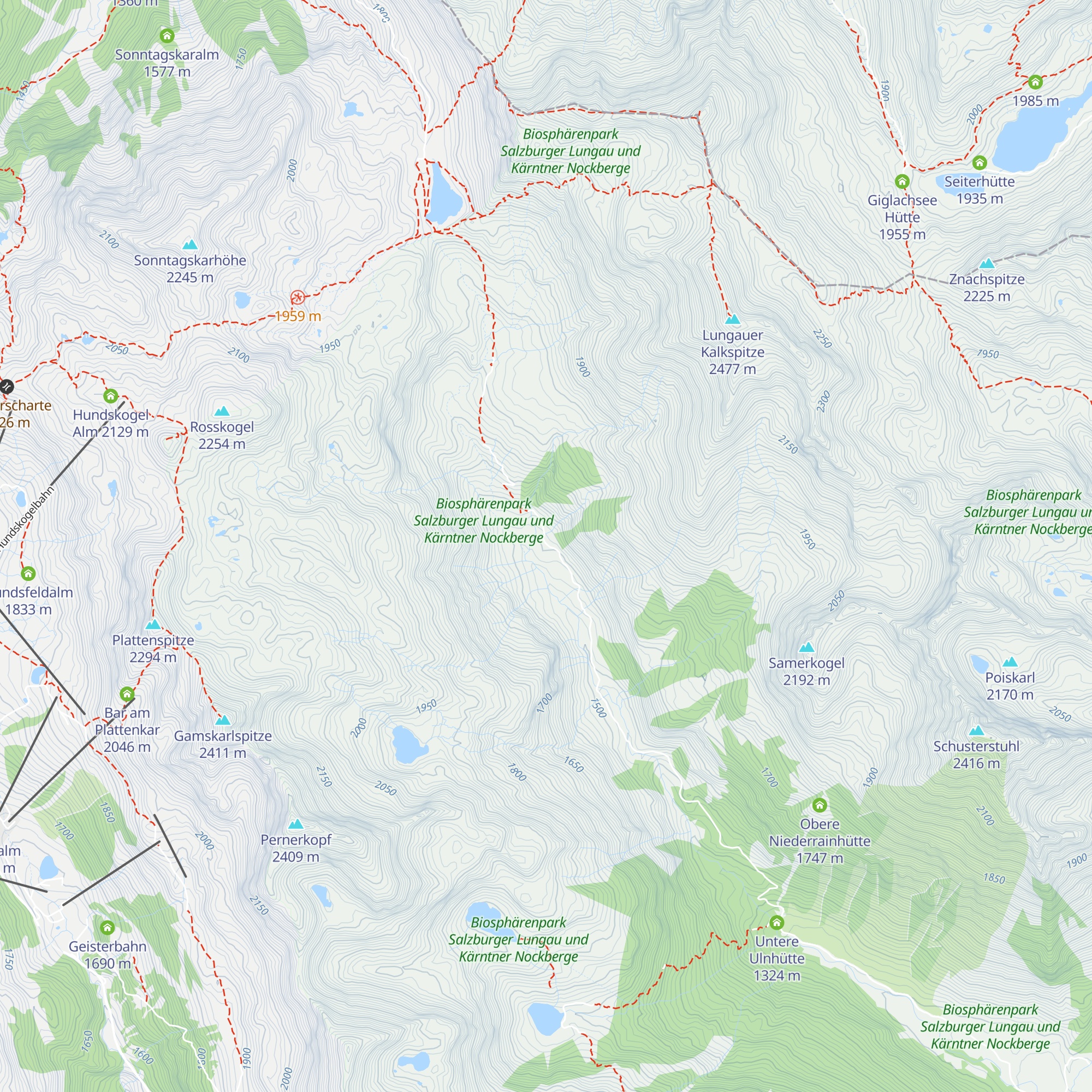Kühbarnalm map