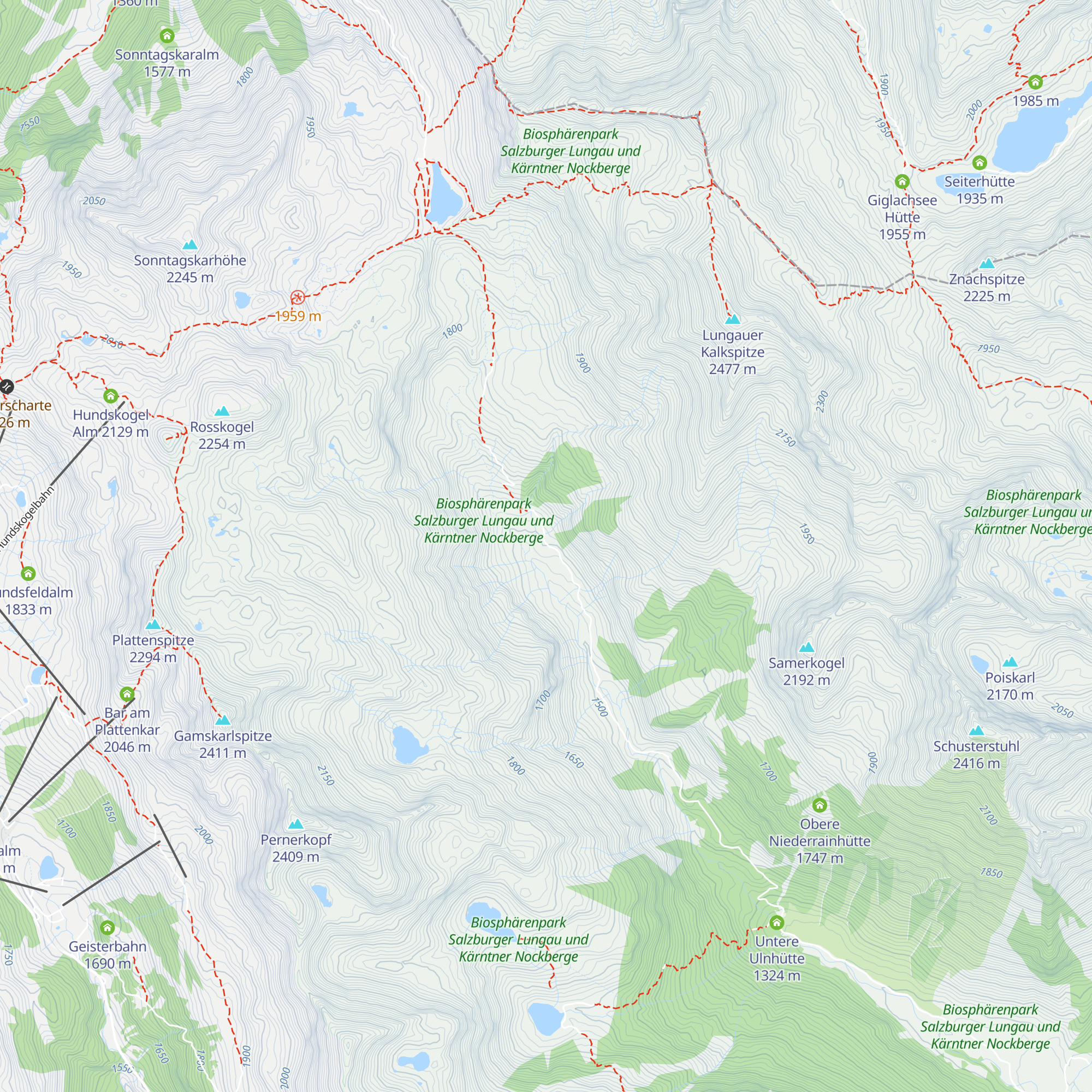 Kühbarnalm map