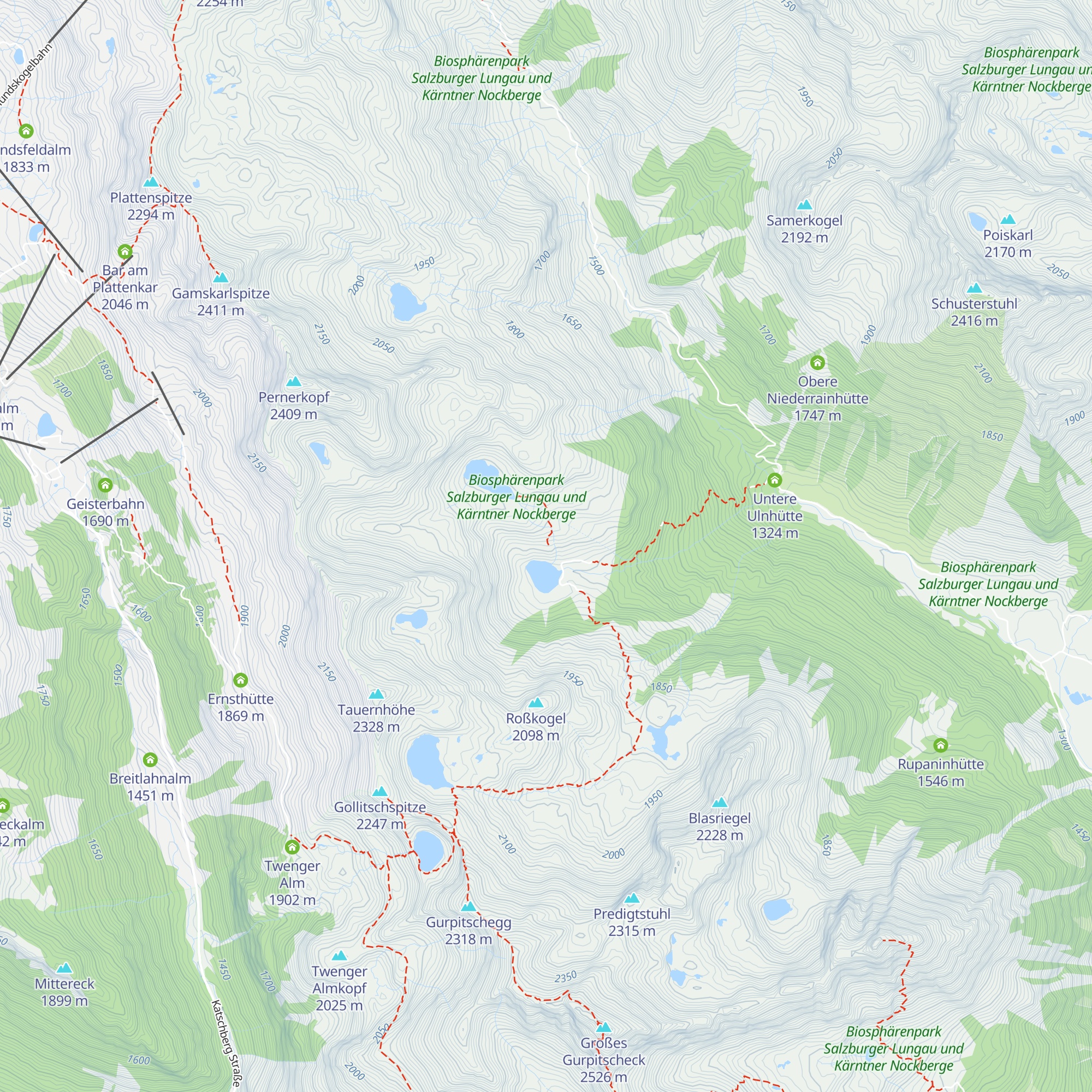 Obere Raderhütte map