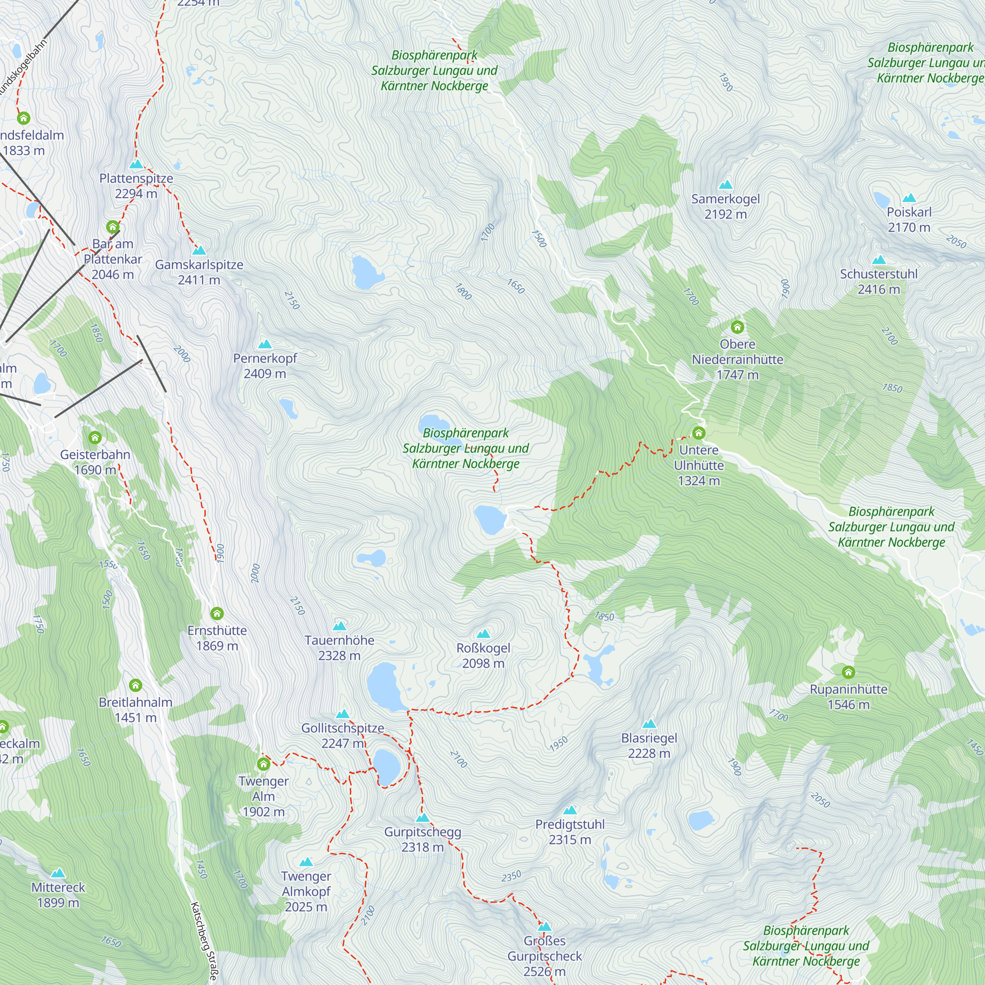 Obere Raderhütte map