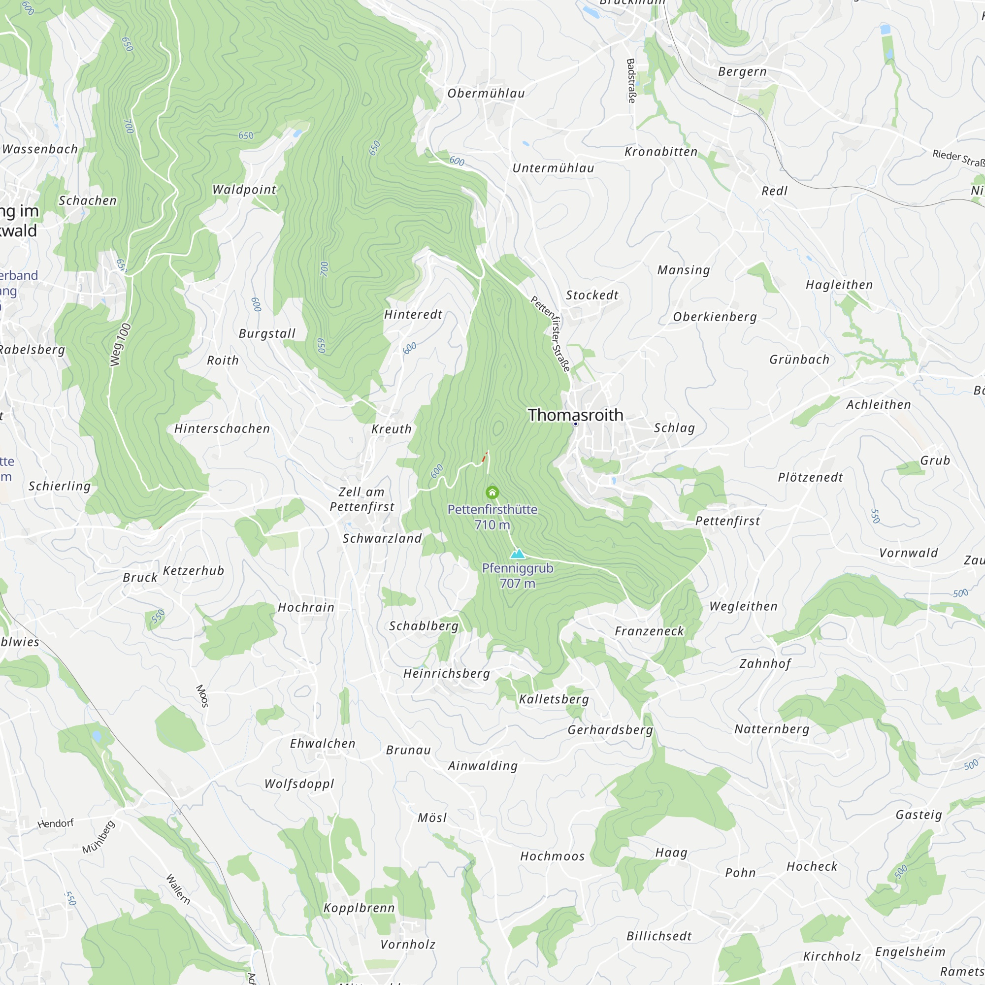 Pettenfirsthütte map