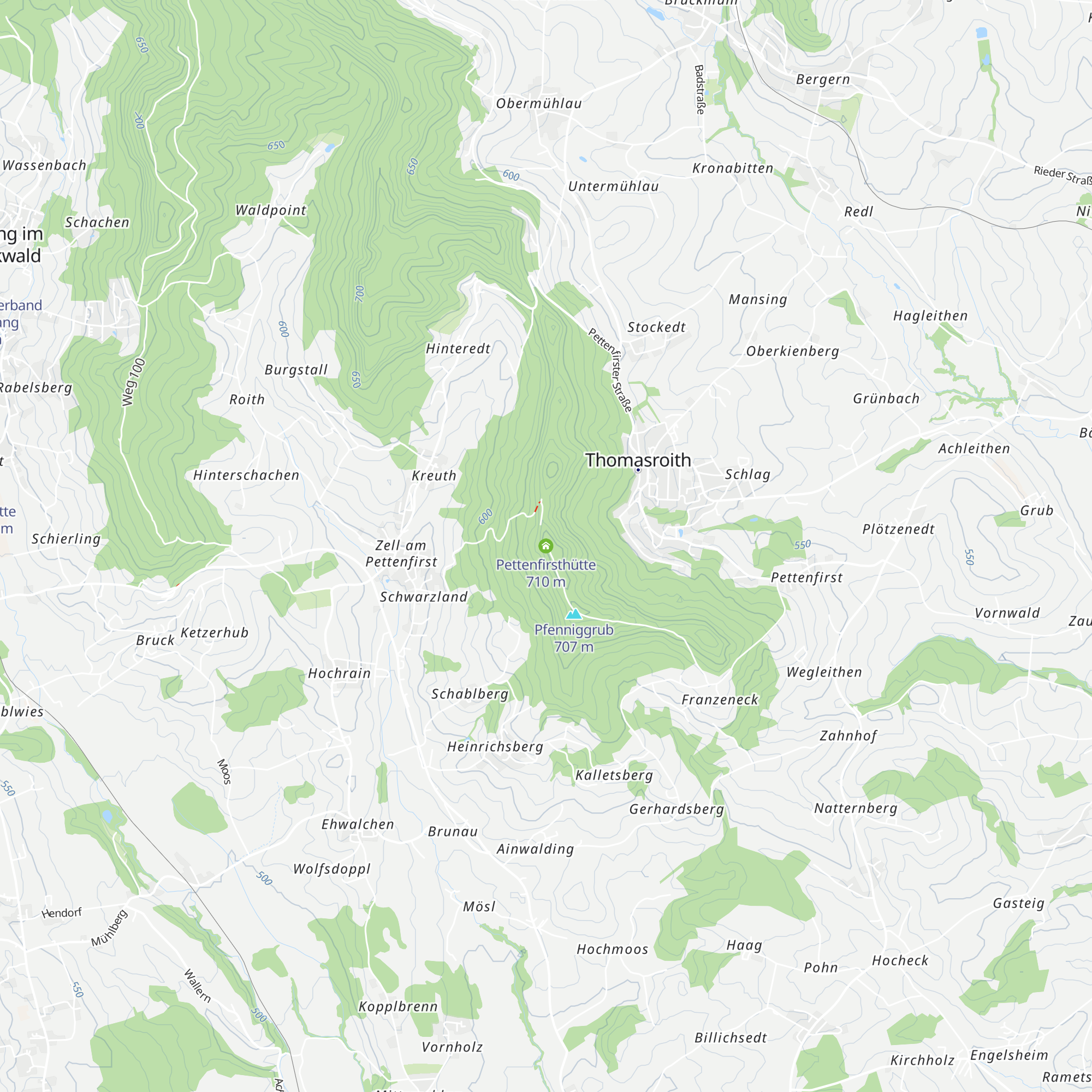Pettenfirsthütte map