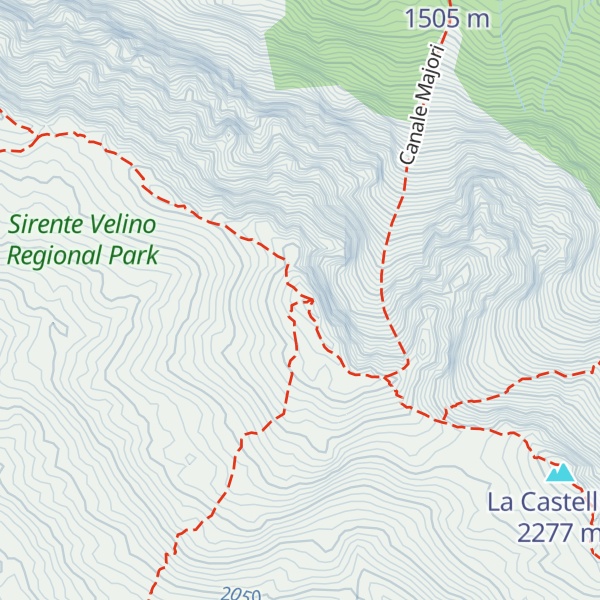 Map of Monte Sirente