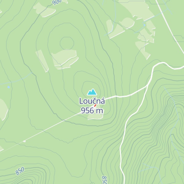 Map of Loučná