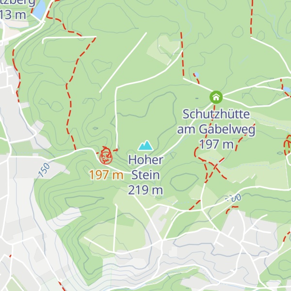 Map of Hoher Stein